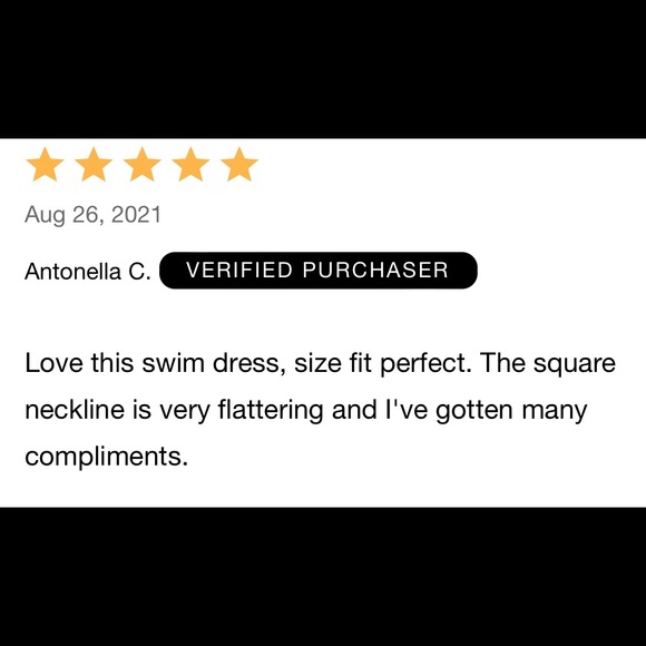 NWT Swimsuits for All Ladies Sz 16 Squareneck Black & White Polka Dot Swimdress - Picture 12 of 16